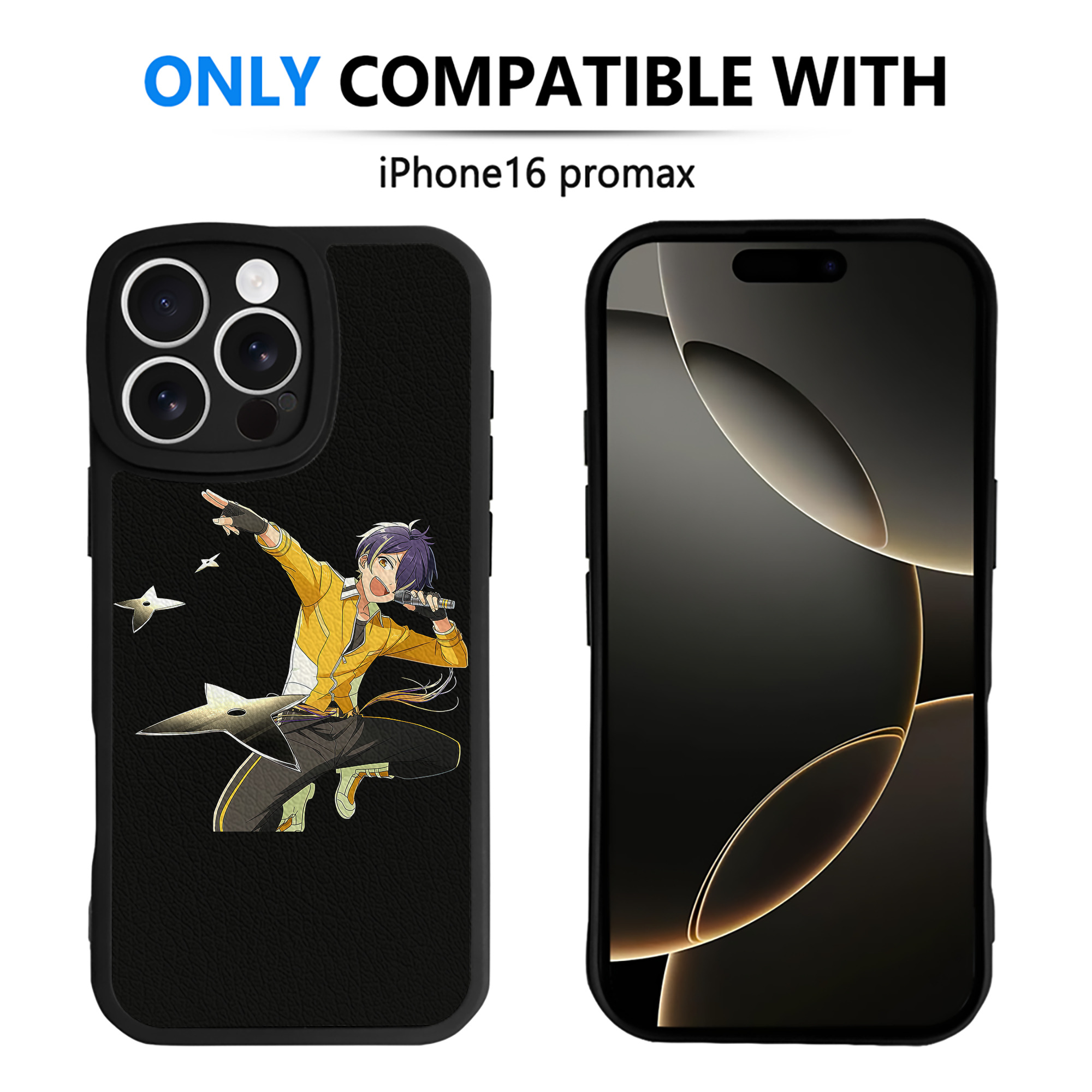 （画像用） あんさんぶるスターズ! Ensemble Stars 【iPhone 16シリーズ対応】シリコンスマホケース（レザー調） 材質：シリコン
